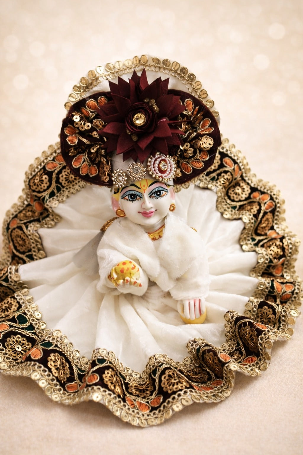 Laddu gopal dress with pagdi