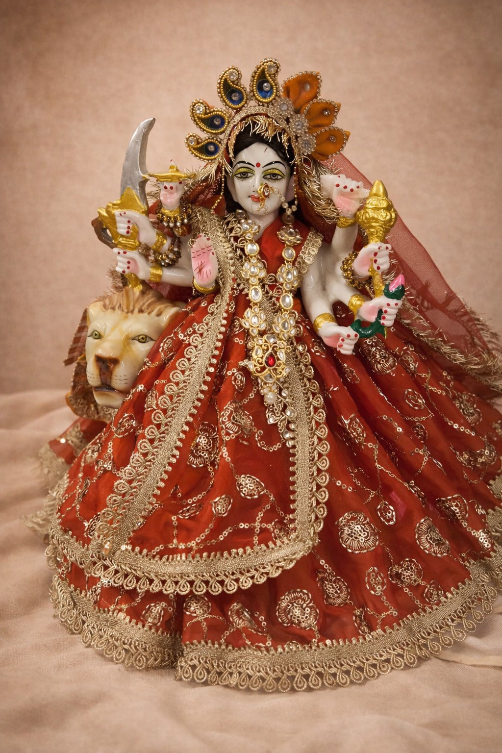 Heritage Red Zari Work Lehenga