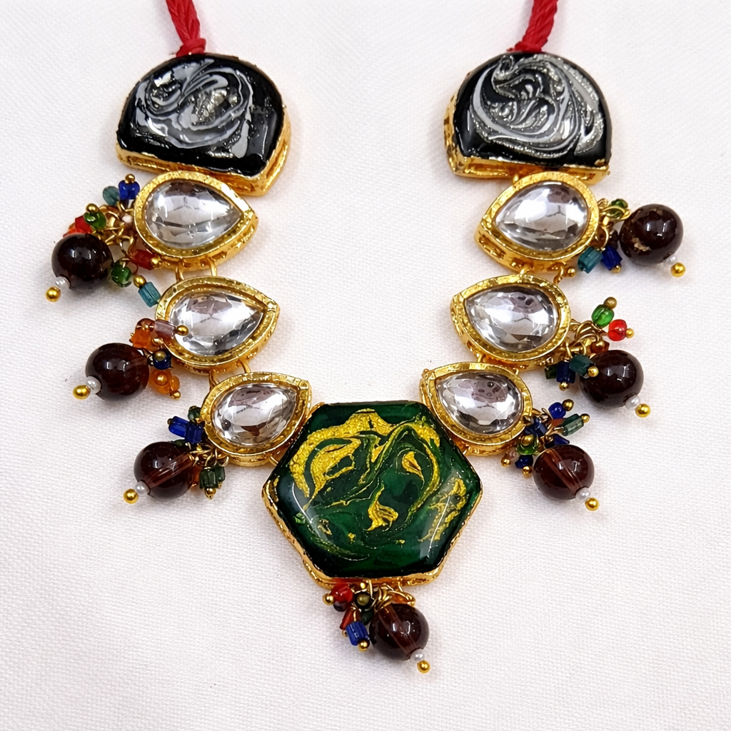 Emerald Royale Kundan Necklace
